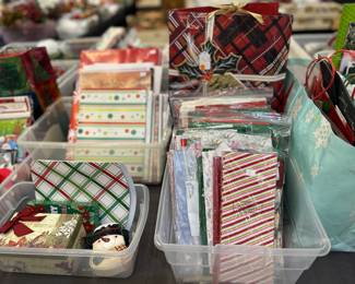 Everything you need for Christmas wrapping.