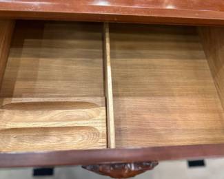 Inside drawer of Lillian Russell dresser