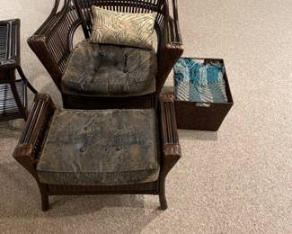 PHOENIX ARM CHAIR AND OTTOMAN