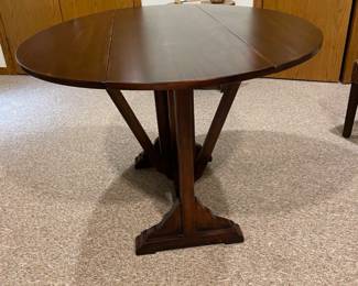 GATE LEG DROP LEAF TABLE OPENED