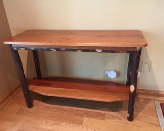 RUSTIC WOOD CONSOLE TABLE