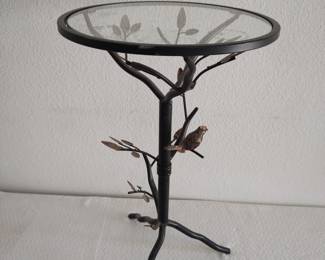 wrought iron side table