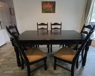 Dining set (Table w/ extension & 6 chairs)
