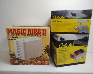 food dehydrator, meat grinder, meat mixer