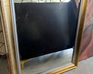 Large gold mirror