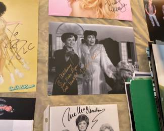 Celebrity signed photos