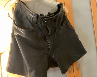 Men’s leather shorts