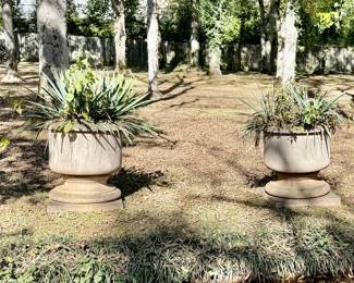 Large concrete pots from the Tennessee State Capital building