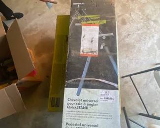 RYOBI Quickstand Universal Miter Saw Stand - NEW in Box, Model RMS10G, 300 lb Capacity
