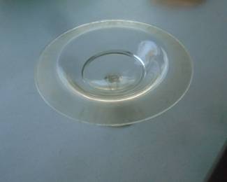 pedistal etched bon bon dish