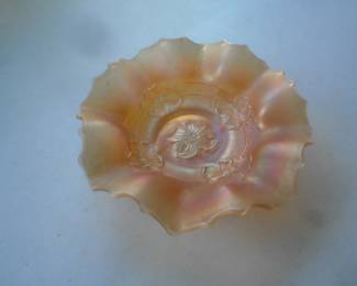 carnival glass bowl