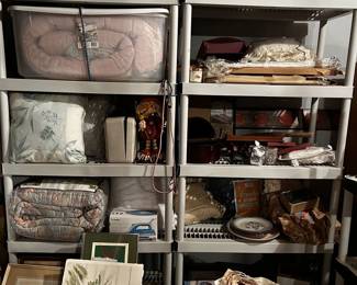 Assorted Comforters, linens, Accent Pillows & Bath Decor