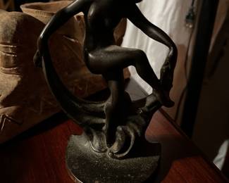 Art Deco Bronze Book Ends Pair (2) Antique 