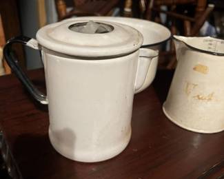 Vintage Camping Coffe Pot, Pitcher 