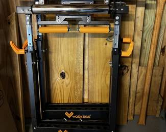 Workers 4 in 1 Roller Stand, Sawhorse, v-Stand and worktable