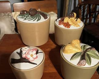Vintage Hand painted Canister Set