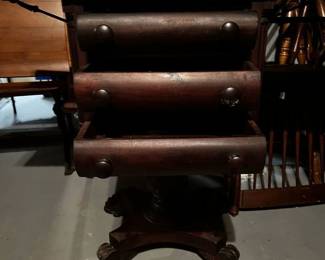 Antique Victorian Side Table/ Sewing Table