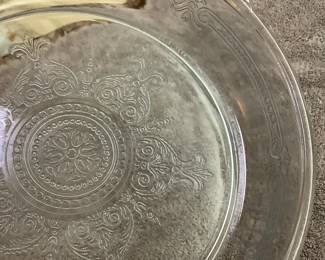 FireKing Etched pie plate