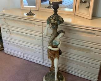 Another MASSIVE Italian signed Pieri Figural Lamp