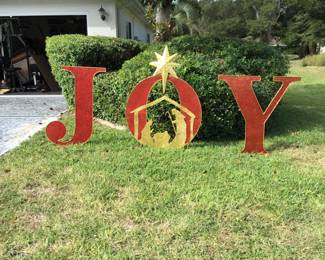 JOY Christmas decoration