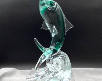 Murano style dolphin
