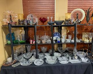 Crystal, Colored Glass, Lamps