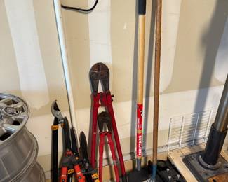 Bolt cutters and Gardening Tools