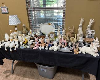 Duck and Rabbit Figurines