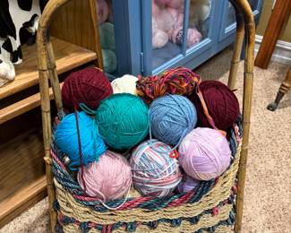 Basket of yarn