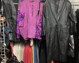 Vintage suede and leather jackets