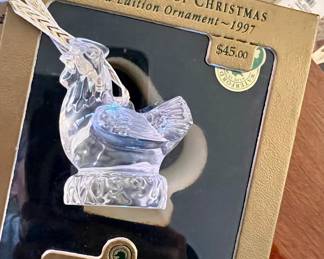 Waterford crystal ornament w/box