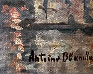 Oil painting by Antoine Blanchard - (real name was Marcel Masson) - Rue Royale