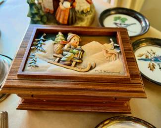 1 of 2 Hummel Goebel "Ride Into Christmas" music box w/box