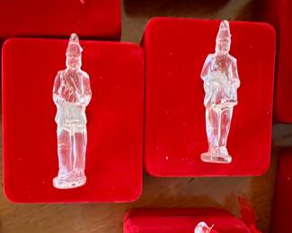 Waterford crystal ornament w/case, pouch & box