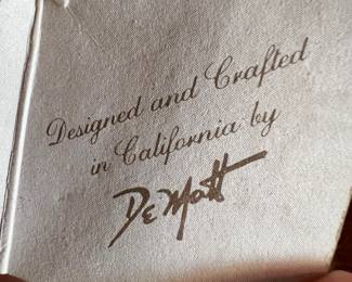 1980's Brass Oil Well Derrick, 24K Gold Plated - signed De Mott