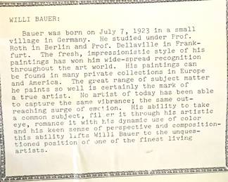 Oil painting - Landscape by Willi Bauer - #3