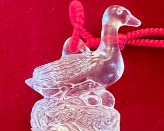 Waterford crystal ornament w/case, pouch & box