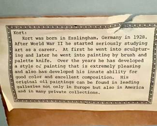 Oil painting by Kort