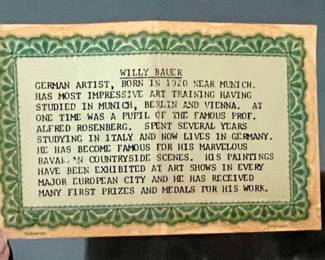 Oil painting - Landscape by Willi Bauer - #2