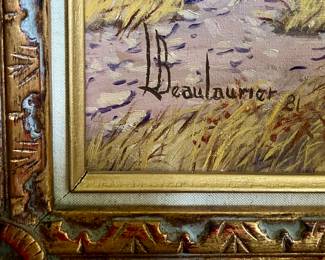 Oil painting by Beaulaurier - 1981