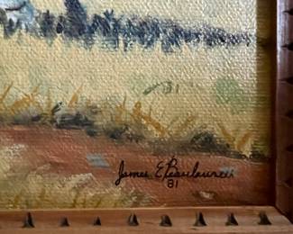 Oil painting by James E. Beaulaurier - 1981