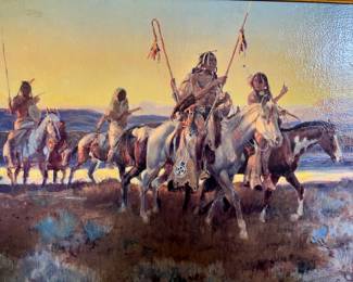 Piegans by Charles Marion Russell