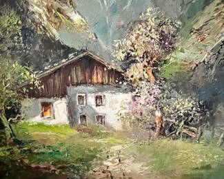 Oil painting - Landscape by Willi Bauer- #1