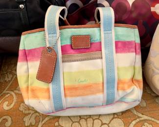 Coach purse w/storage pouch