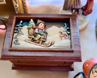 1 of 2 Hummel Goebel "Ride Into Christmas" music box w/box