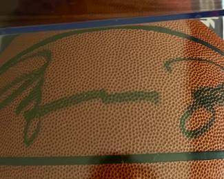 NBA Michael Jordan signed basketball w/Cert., box and case