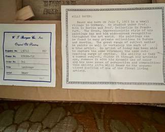 Oil painting - Landscape by Willi Bauer- #1