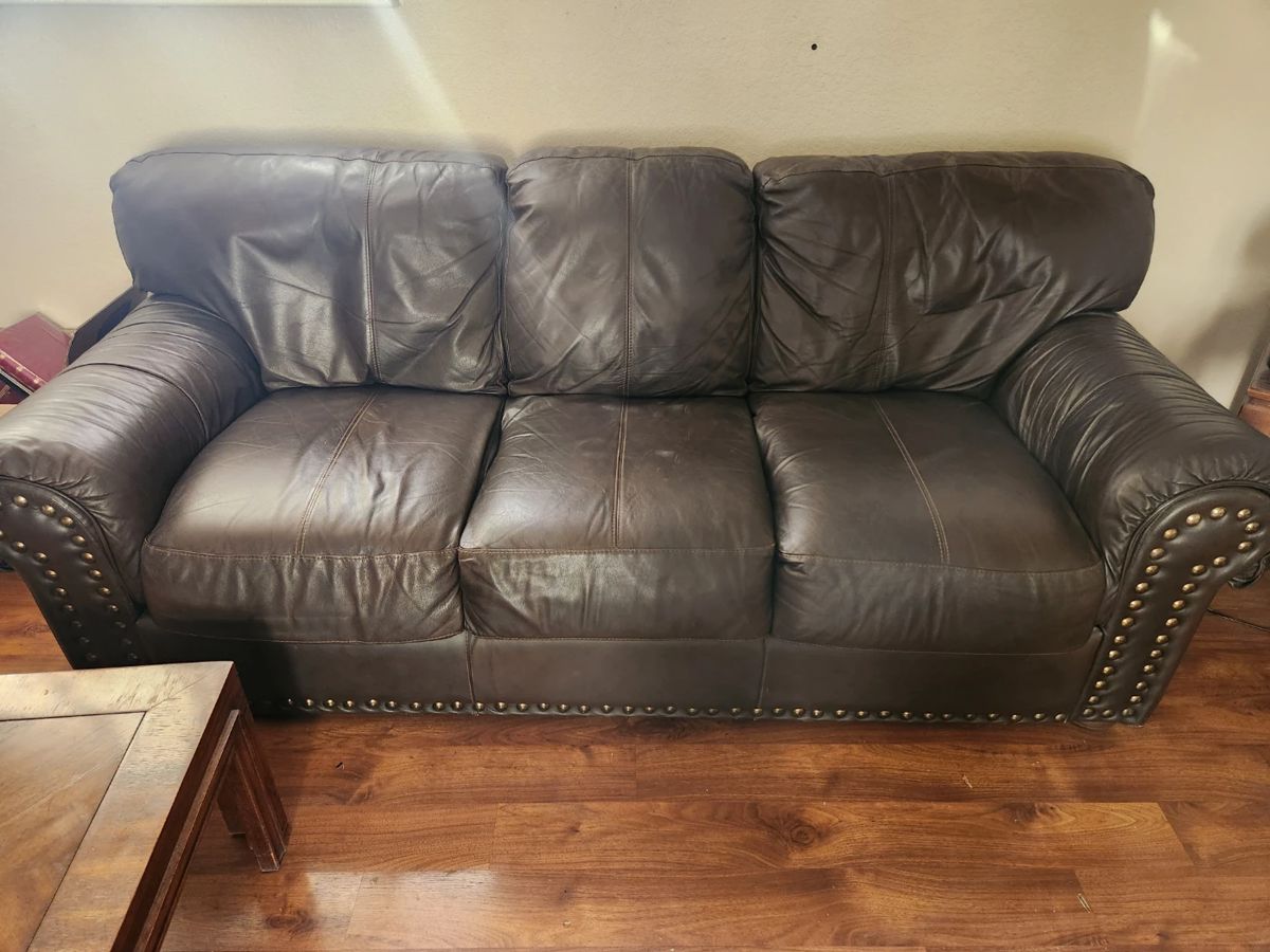 Leather couch