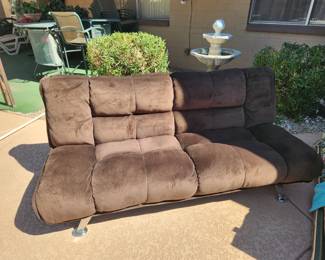 Brown full futon