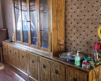 Dining room china hutch and cabinets
